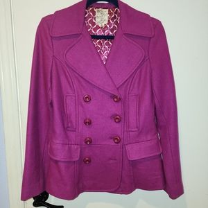 Wool Blend Coat Size S